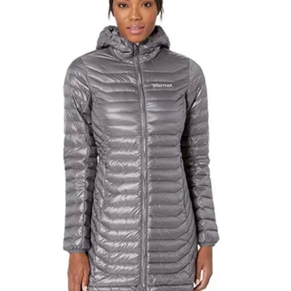 Marmot Women's Silver Grey Puffer Down Coat